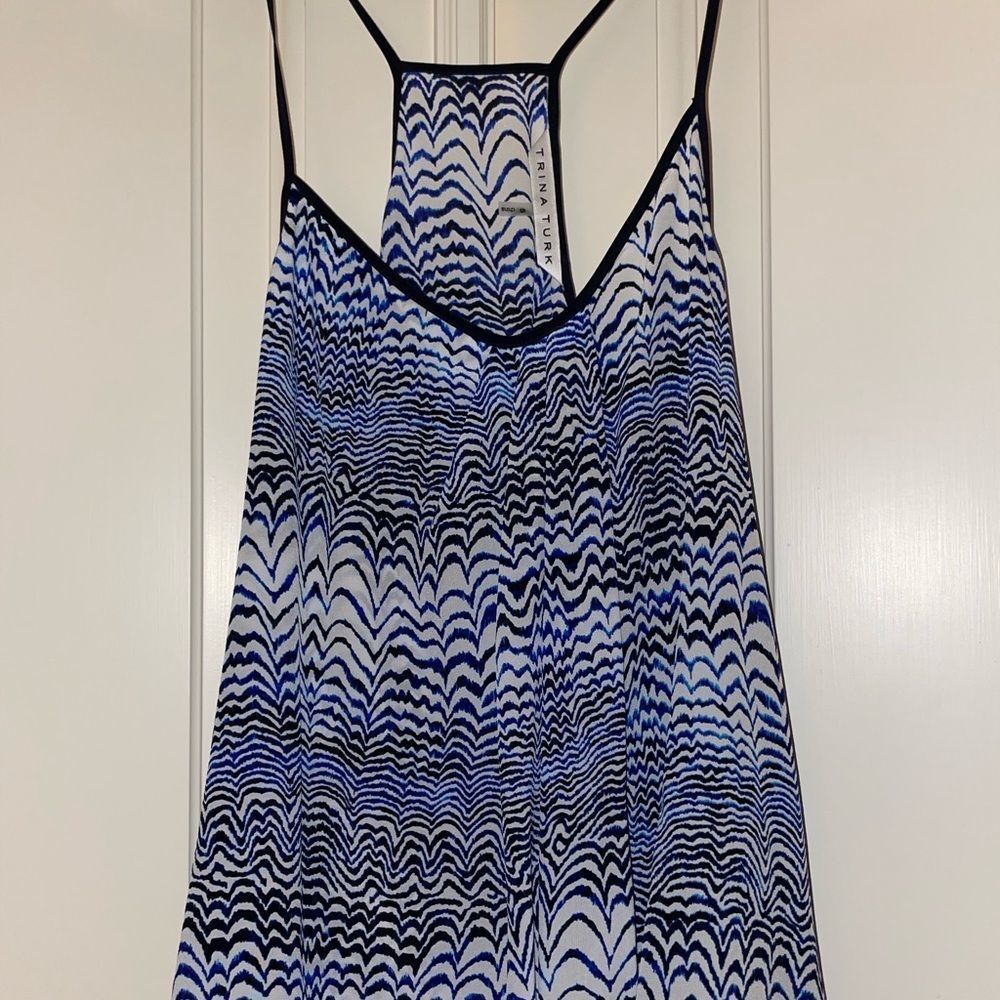 Trina Turk Blue Tank Top